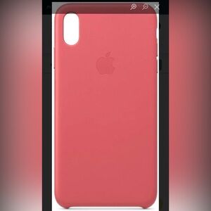 Apple iPhone XS Max Leather Case - Peony Pink Peony Pink Leather Case